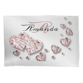 Monograma Nome Cor-de-rosa Cor-de-rosa Brilhante C