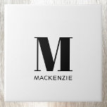Monograma Nome inicial Simples<br><div class="desc">Design de nome inicial minimalista da tipografia moderna que pode ser mudado para personalizar.</div>