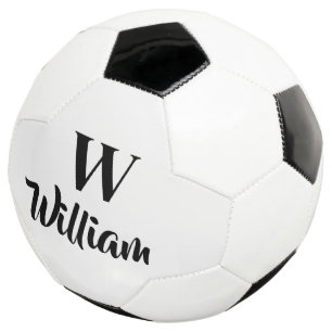Monograma Nome Personalizado Bola de Futebol Cláss