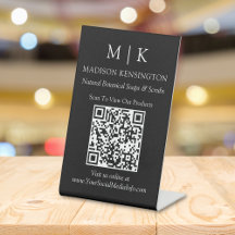 Monograma ou adição de logotipo Código QR comercia