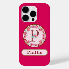 Monograma P Floral bonito