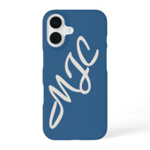 Monograma Personalizado Azul Costeiro