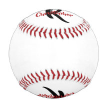 Monograma Personalizado Baseball Branco