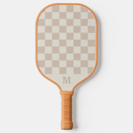 Monograma Personalizado Bege Xadrez Padrão