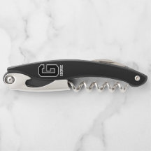 Monograma Personalizado Branco Preto Personalizado
