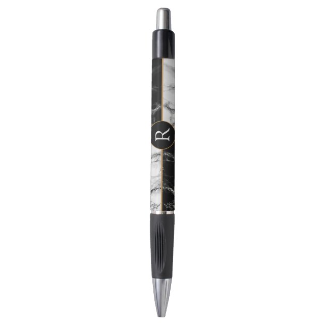 Monograma Personalizado - Caneta Marble - Letra Pe (Frente Vertical)