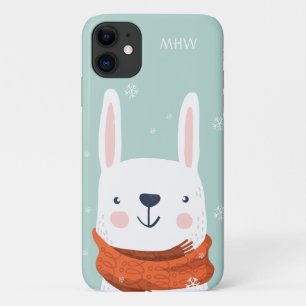 Monograma personalizado capas de telefone de coelh