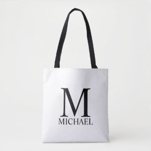 Monograma Personalizado Clássico e Tote Bag de No