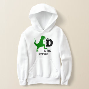 Monograma personalizado D é para o T Rex fofo do d