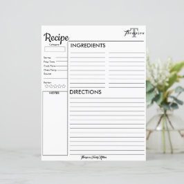 Monograma personalizado da cozinha de... Receita