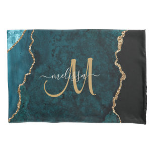 Monograma Personalizado de Agitação Dourada com Te