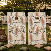 Monograma Personalizado de Boho Pampas para Casame