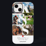Monograma Personalizado de Colagem de Fotos de Cas<br><div class="desc">Monograma Personalizado de Colagem de Fotos de Casais de Amor</div>