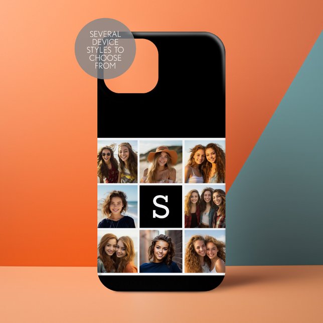 Monograma Personalizado de Colagem de Fotos em Pre (Personalize a Phone Case with your photos and monogram)