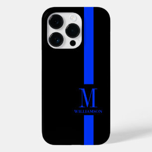Monograma Personalizado de Linha Azul Fino