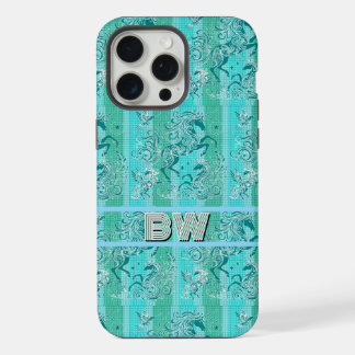 Monograma Personalizado de Padrão de Xadrez do Uni