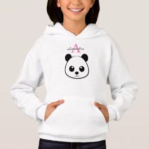 Monograma personalizado de panda bonito