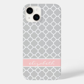 Monograma Personalizado de Quatrefoil Moderno Cor-