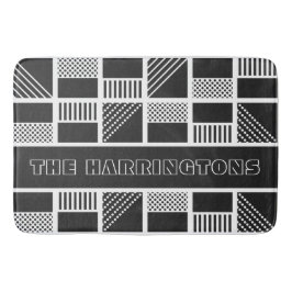 Monograma personalizado de tapetes de banho em qua