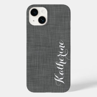 Monograma Personalizado de Textura em Line de Faux