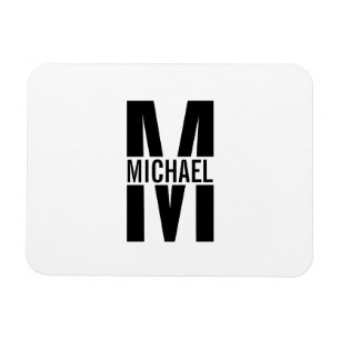 Monograma personalizado e ímã de nome