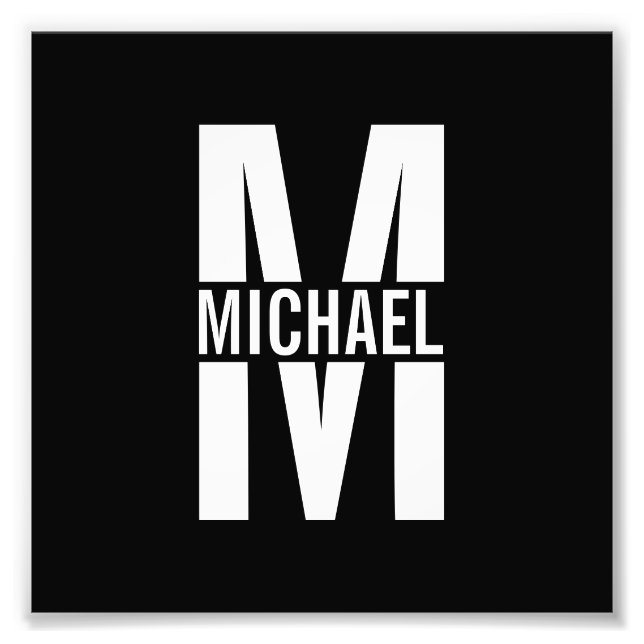 Monograma Personalizado e Impressão de Fotografia  (Frente)