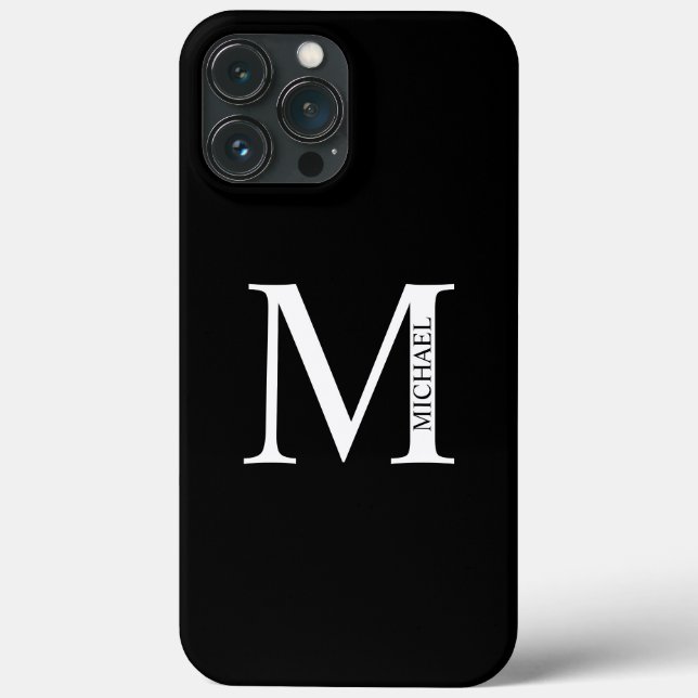 Monograma Personalizado e Nome Case-Mate iPhone Ca (Verso)