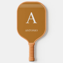Monograma Personalizado e Nome Marrom 