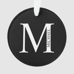 Monograma Personalizado e Ornamento de Nome