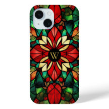 Monograma Personalizado em Vidro Pintado Natal