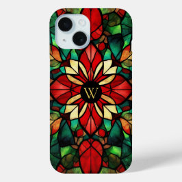 Monograma Personalizado em Vidro Pintado Natal