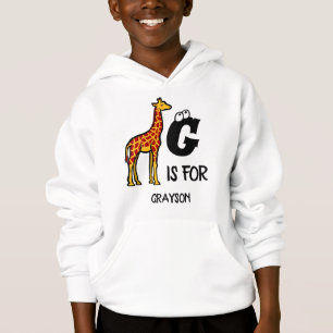 Monograma personalizado G para girafas girafas gir