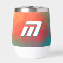 Monograma Personalizado Geométrico Abstrato Vibran