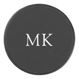 Monograma personalizado inicia preto moderno