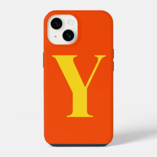 Monograma Personalizado Laranja Amarelo Inicial