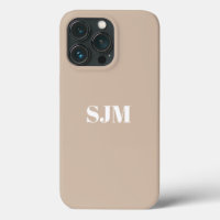 Monograma personalizado minimalista sólido