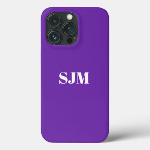 Monograma personalizado minimalista: uva púrpura