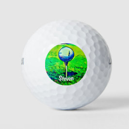 Monograma Personalizado Nome Golf Ball