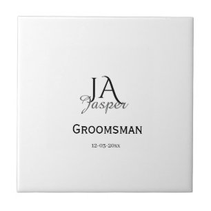 Monograma personalizado padrinho melhor homem nome