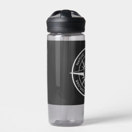 Monograma preto e branco do emblema da estrela da