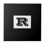 Monograma preto esboçado grande, preto<br><div class="desc">Personalize este legal monograma preto esboçado em negros. Clique em "Personalizar" para alterar cores e digitar estilos.</div>