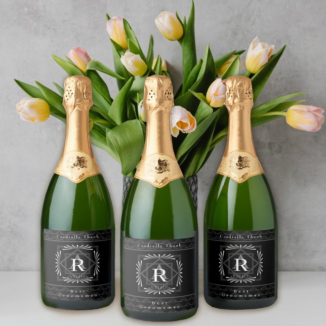 Monograma Preto na moda (Modern stylish Monogram Design. )