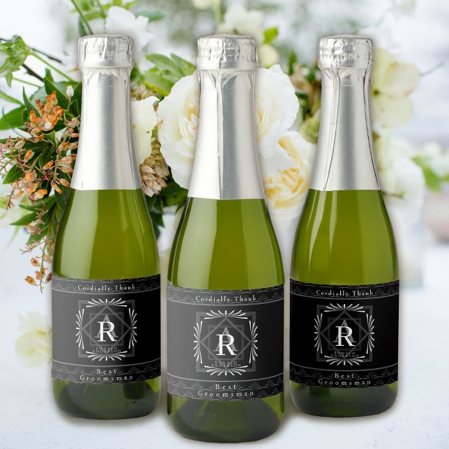 Monograma Preto na moda (Modern stylish Monogram Design. )