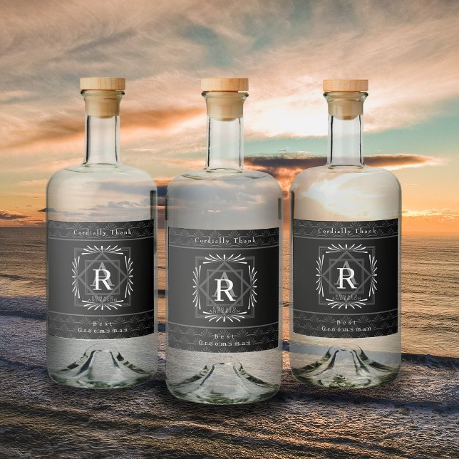 Monograma Preto na moda (Criador carregado)