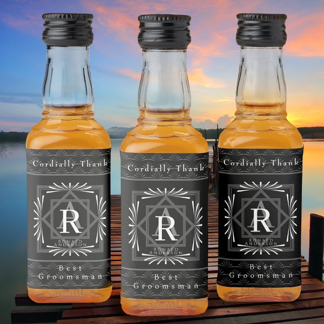 Monograma Preto na moda (Modern stylish Monogram Design. )