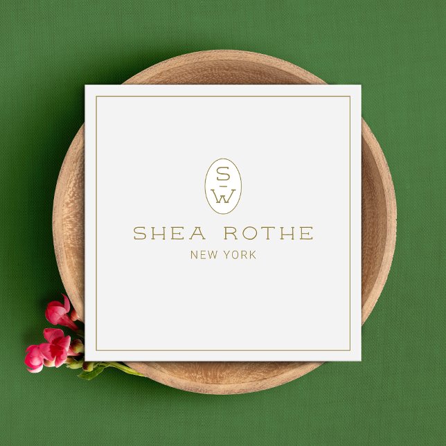 Monograma profissional de beleza de Cinza leve (Criador carregado)