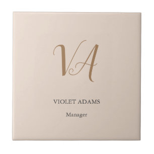 Monograma profissional minimalista simples