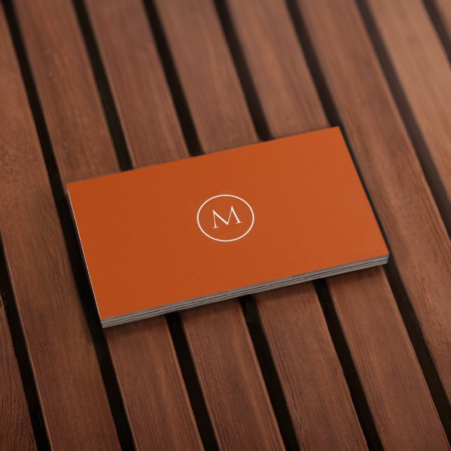 Monograma Qr Code Cartão de visita (Front)