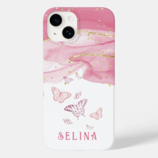 Monograma quic cor-de-rosa moderno