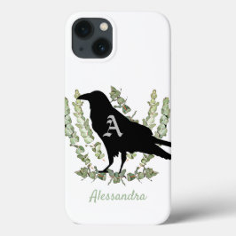 Monograma Raven Spirit Animal Personalizado